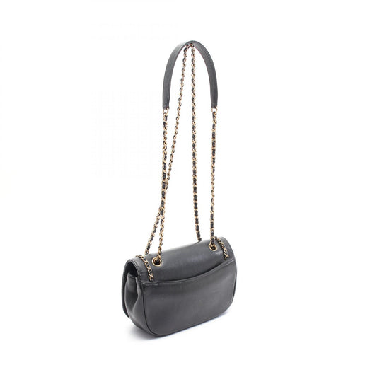 Chanel Leather Chain Around Flap Shoulder Bag