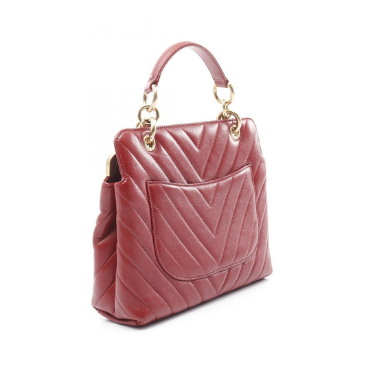 Chanel Chevron V-Stitch Lambskin Shoulder Bag