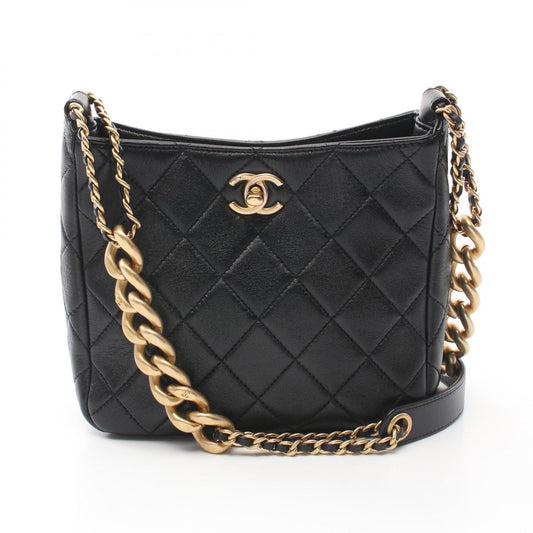 Chanel Lambskin Matelasse Small Hobo Bag