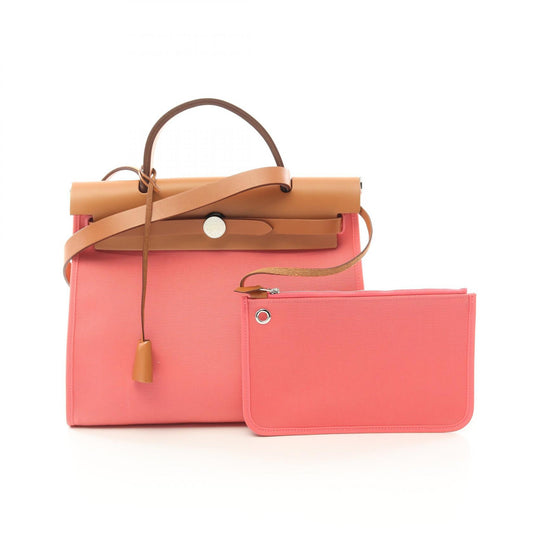 Hermes Aile Bag Zip PM Handbag Pink/Brown