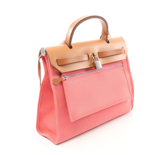 Hermes Aile Bag Zip PM Handbag Pink/Brown