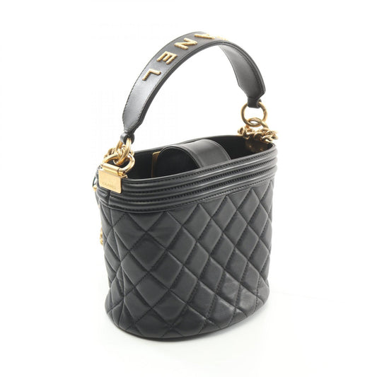 Chanel Boy Lambskin Shoulder Bag Black