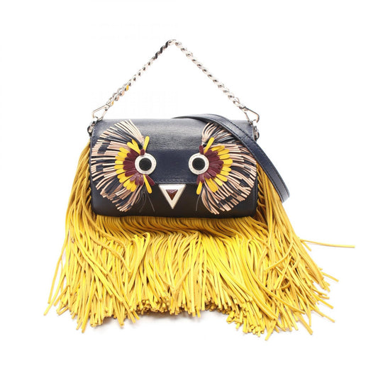 Fendi Leather Micro Bucket Shoulder Bag 8M0354