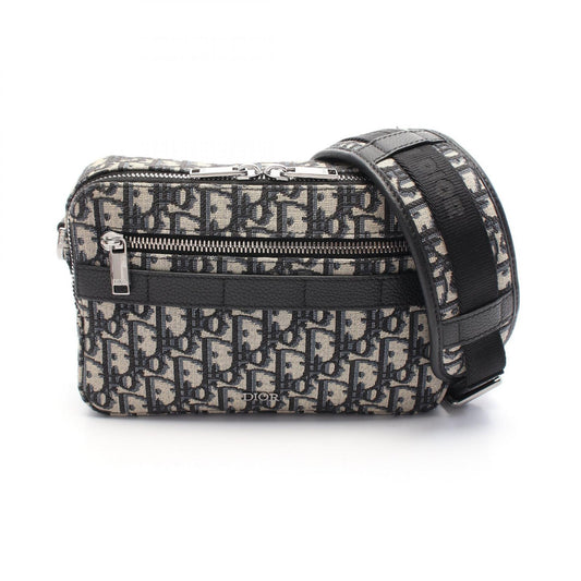 Dior Oblique Canvas Leather Shoulder Bag