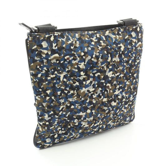 Fendi Nylon Leather Shoulder Bag 7VA369