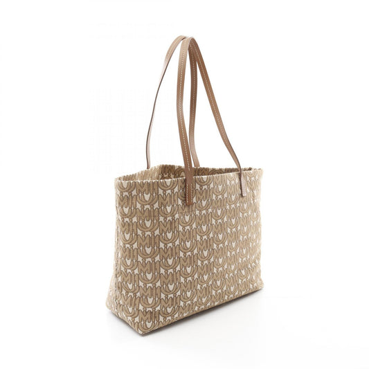 Miu Miu Canvas Leather Tote Bag