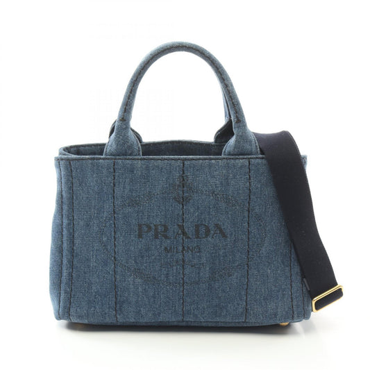 Prada Denim Canapa Tote Bag B2439G