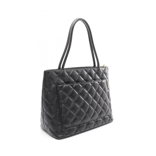 Chanel Caviar Skin Tote Bag Black A01804