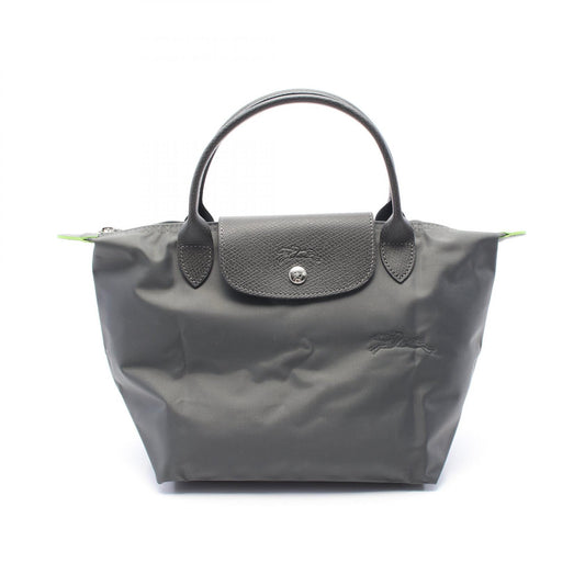 Longchamp Le Pliage Green S Tote Bag Canvas Leather