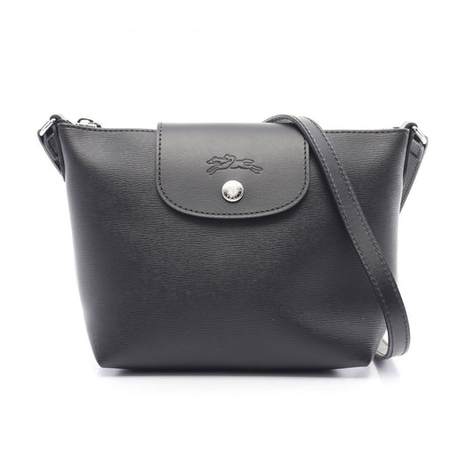 Longchamp Le Pliage City S Shoulder Bag PVC Canvas Leather
