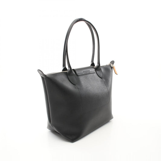 Longchamp Le Pliage City Canvas Leather Tote Bag