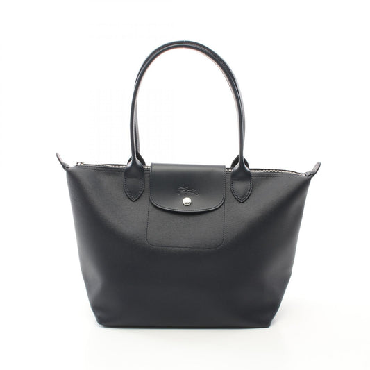 Longchamp Le Pliage City Canvas Leather Tote Bag