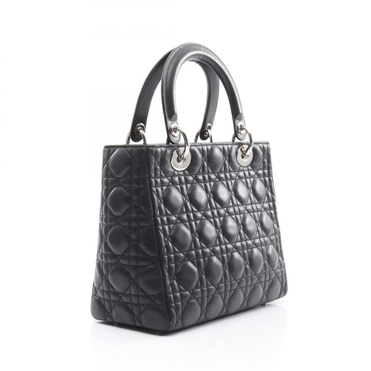 Dior Lady Dior Cannage Leather Handbag Black