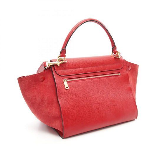 Celine Trapeze Medium Leather Suede Handbag