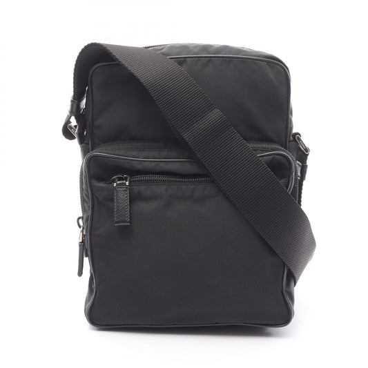 Prada Saffiano Leather Nylon Shoulder Bag