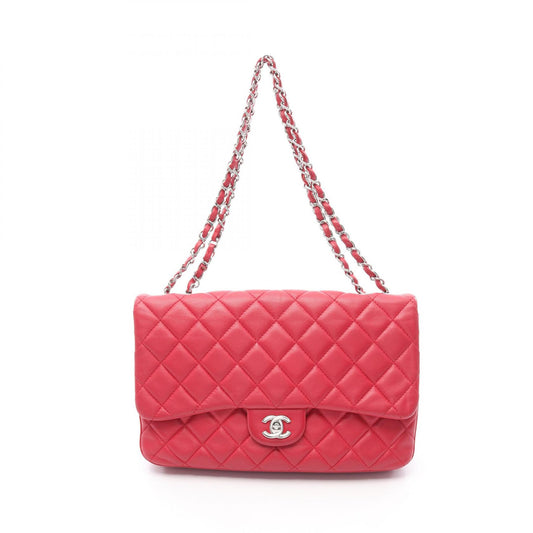 Chanel Matelasse Lambskin Shoulder Bag Red