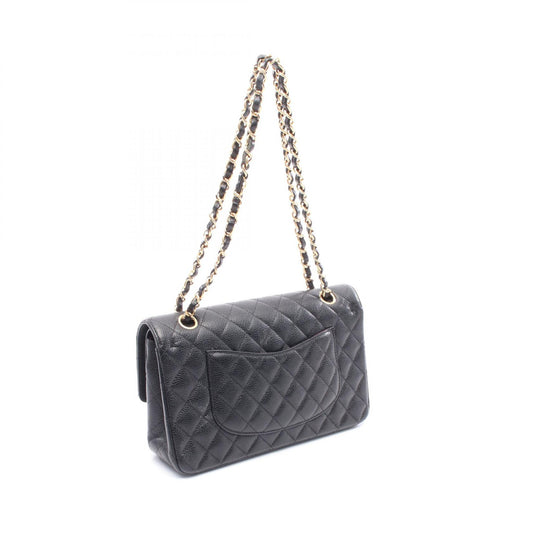 Chanel Caviar Skin Matelasse W Flap Shoulder Bag