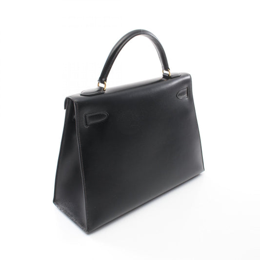 Hermes Kelly 32 Handbag Black Leather