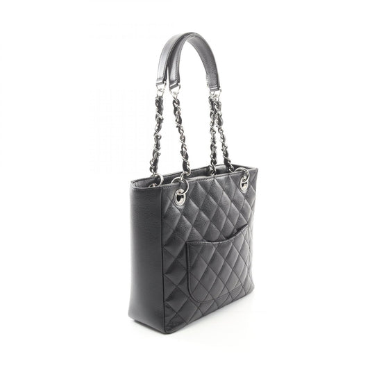 Chanel Matelasse PST Tote Bag Leather Black