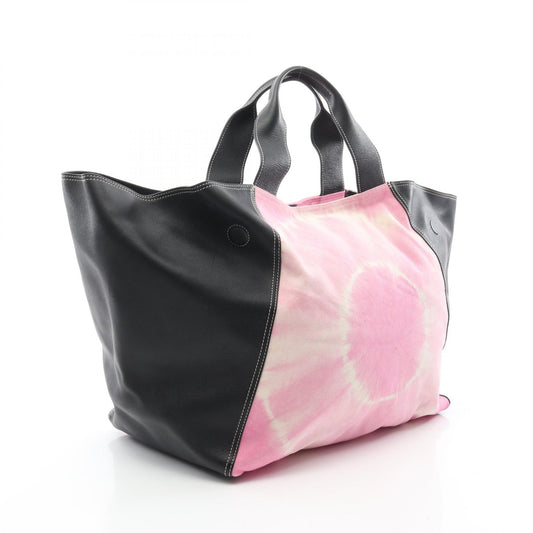 Celine Tie-Dye Canvas Leather Tote Bag