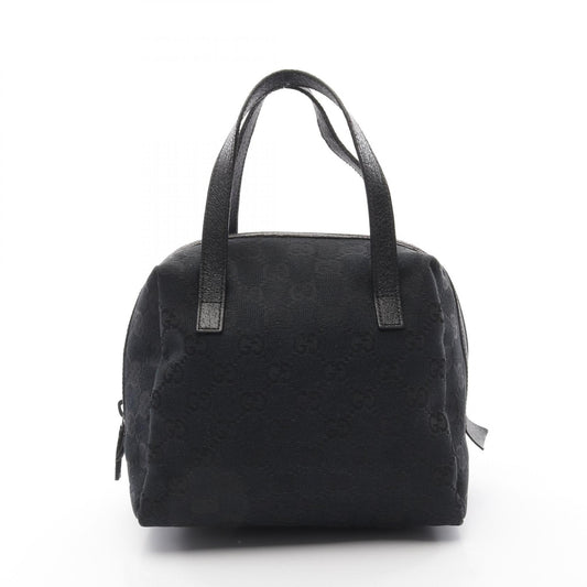 Gucci GG Canvas Leather Handbag Black