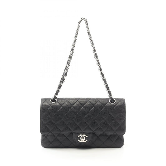 Chanel Matelasse W Flap Shoulder Bag Leather
