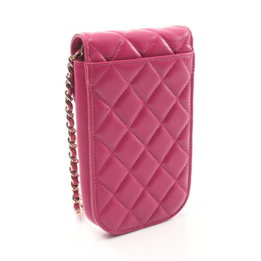 Chanel Lambskin Matelasse Phone Case Bag