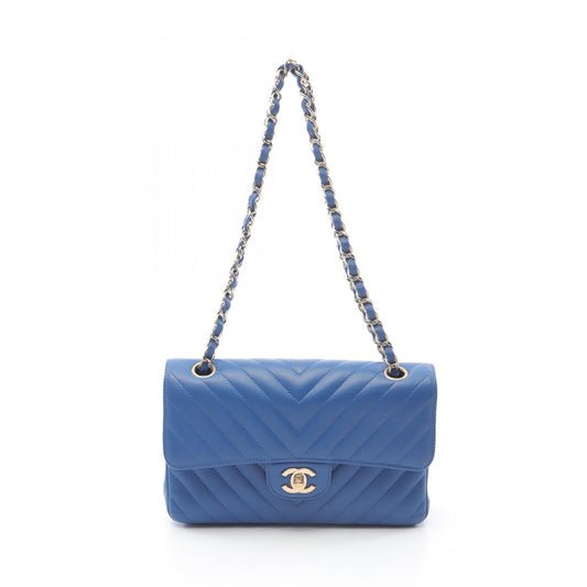 Chanel Chevron V-Stitch Lambskin Shoulder Bag