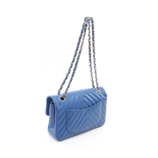 Chanel Chevron V-Stitch Lambskin Shoulder Bag