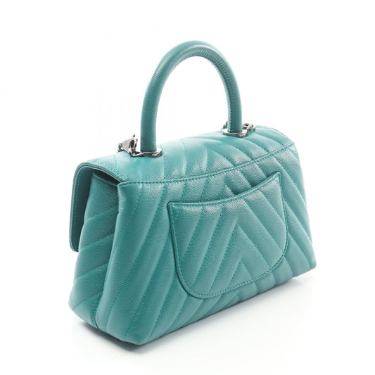 Chanel Coco Handle V-Stitch Leather Handbag