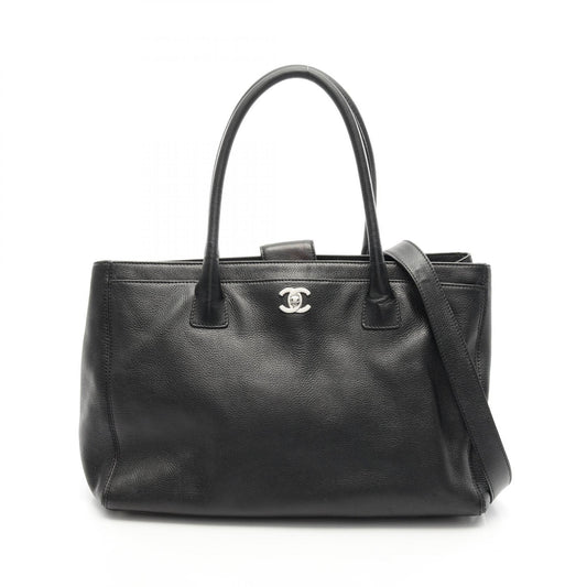 Chanel Executive Tote Bag Black Leather
