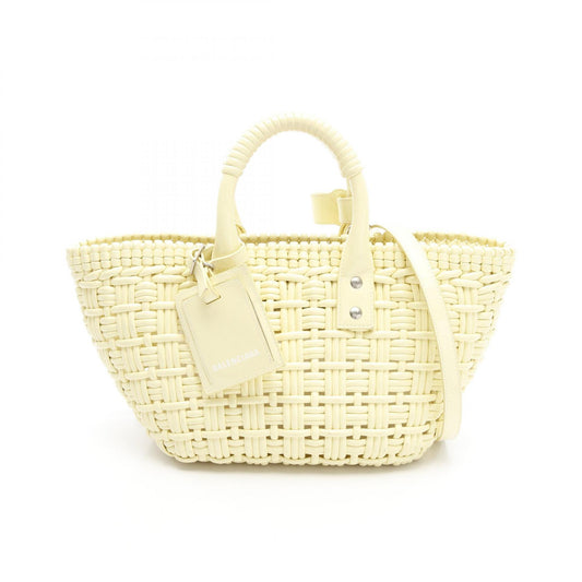 Balenciaga Bistro XS Basket Tote Bag Yellow