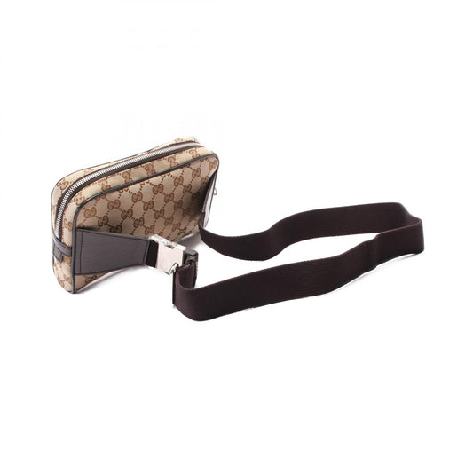 Gucci Canvas Leather Waist Bag 449174