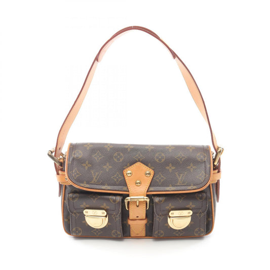 Louis Vuitton Hudson PM Shoulder Bag Monogram Brown