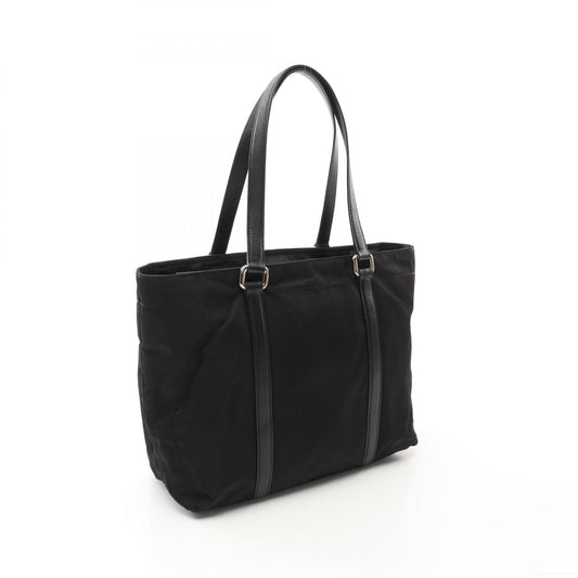 Prada Nylon Saffiano Leather Tote Bag