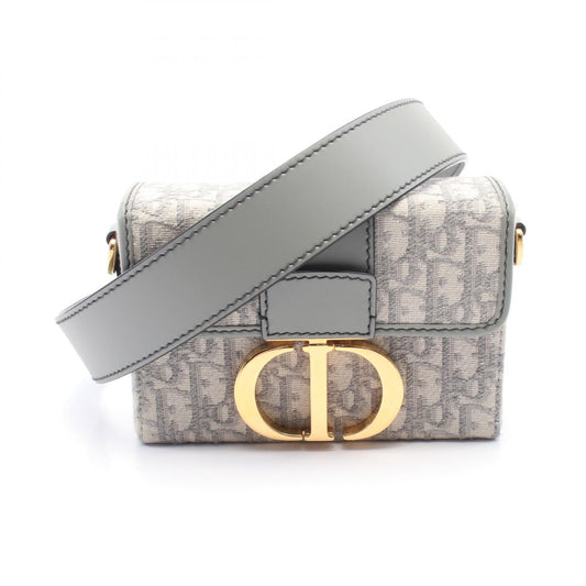Dior 30 Montaigne Oblique Canvas Leather Shoulder Bag