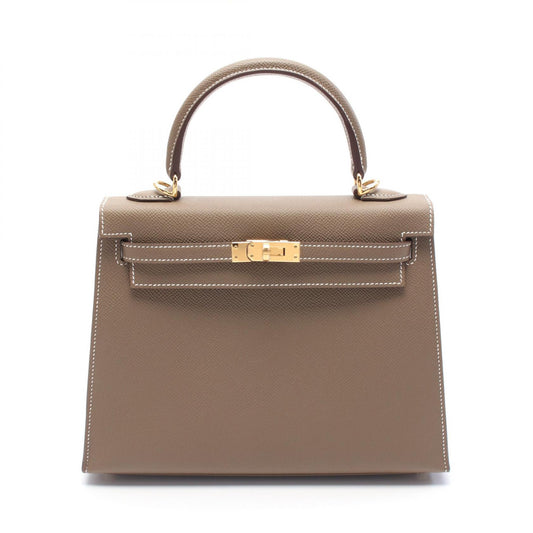 Hermes Kelly 25 Leather Handbag Brown