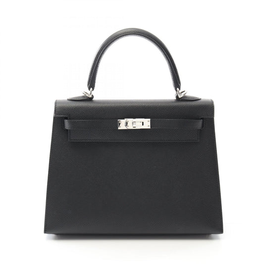 Hermes Kelly 25 Handbag Black