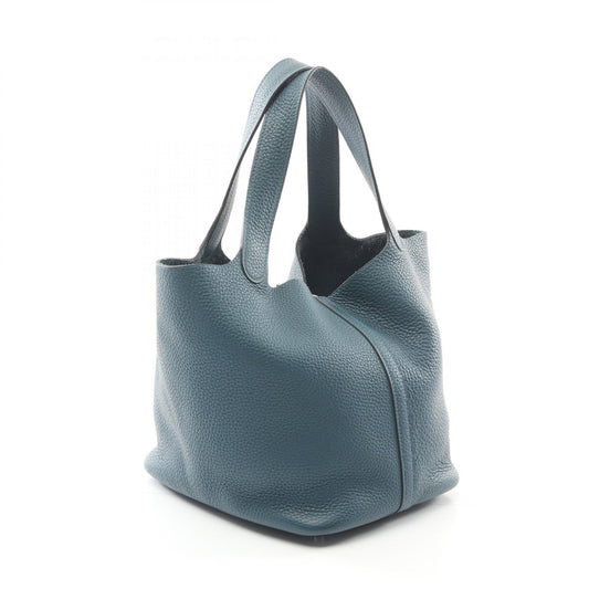 Hermes Picotin Lock MM Leather Handbag Green