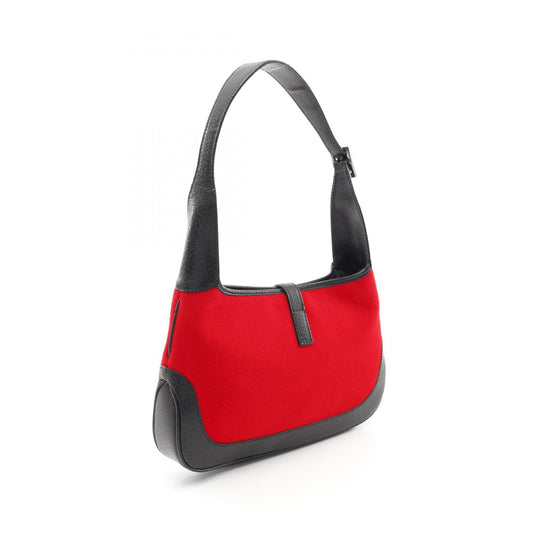 Gucci Jackie Wool Leather Shoulder Bag