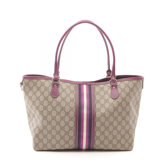 Gucci GG Supreme Stripe Tote Bag