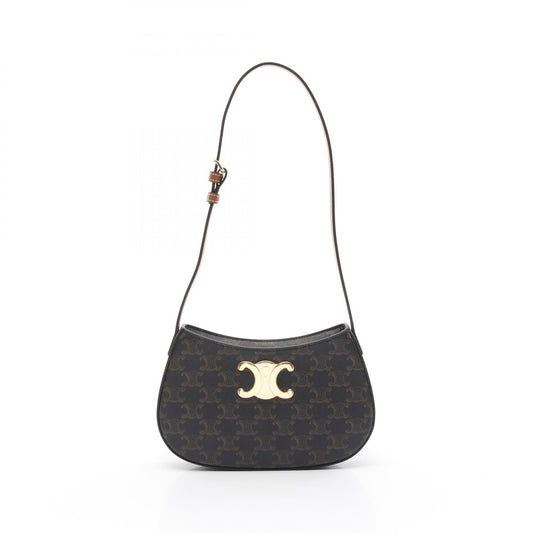 Celine Medium Tilly Triomphe Shoulder Bag PVC Leather