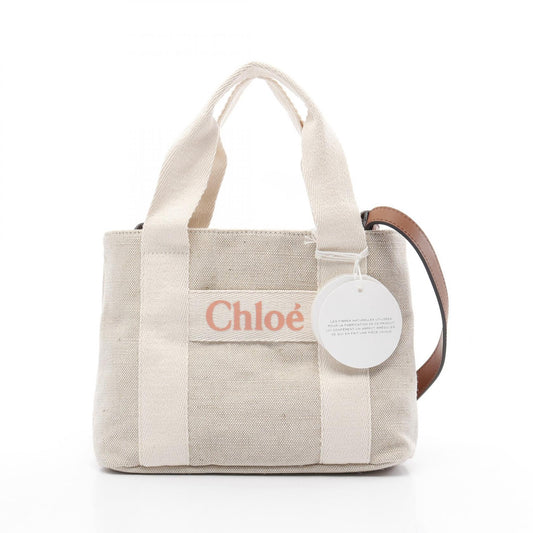 Chloe Canvas Tote Bag Beige C20424Z40