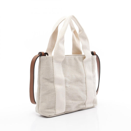 Chloe Canvas Tote Bag Beige C20424Z40