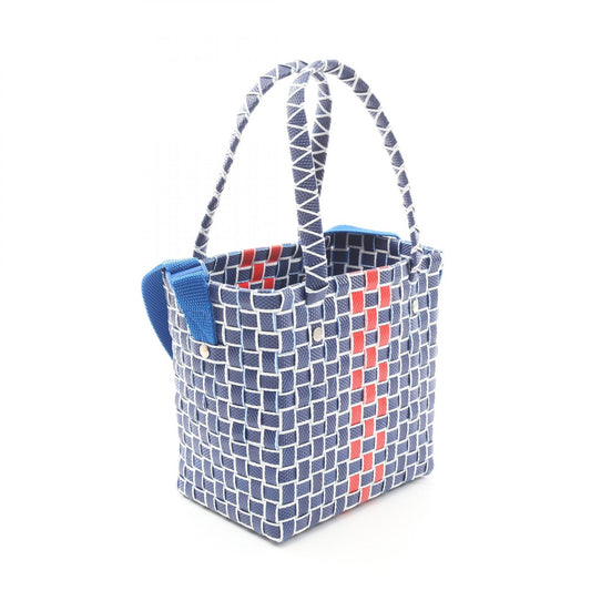Marni Woven Leather Polypropylene Handbag Blue