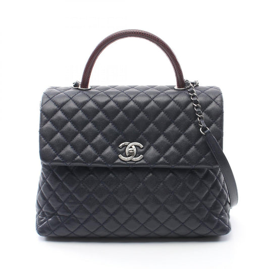 Chanel Caviar Exotic Leather Coco Handle Bag