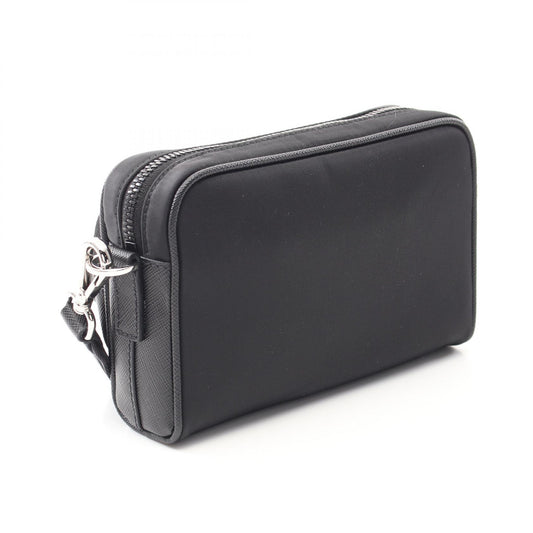 Prada Nylon Saffiano Leather Shoulder Bag