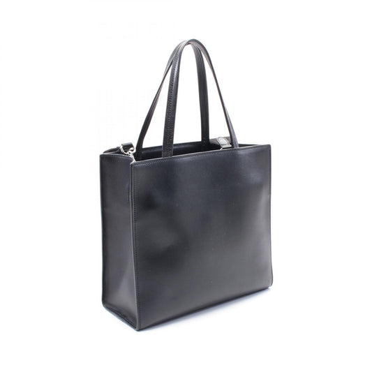 Prada Soft Calf Leather Triangle Logo Tote Bag