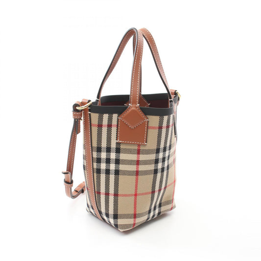 Burberry Mini London Vintage Check Tote Bag