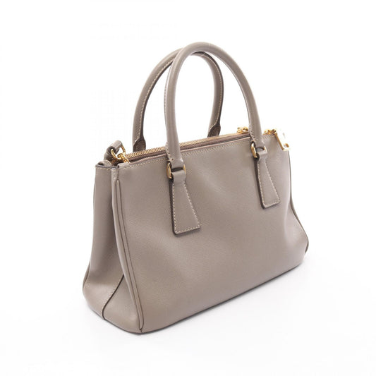Prada Saffiano Lux Galleria Handbag Beige